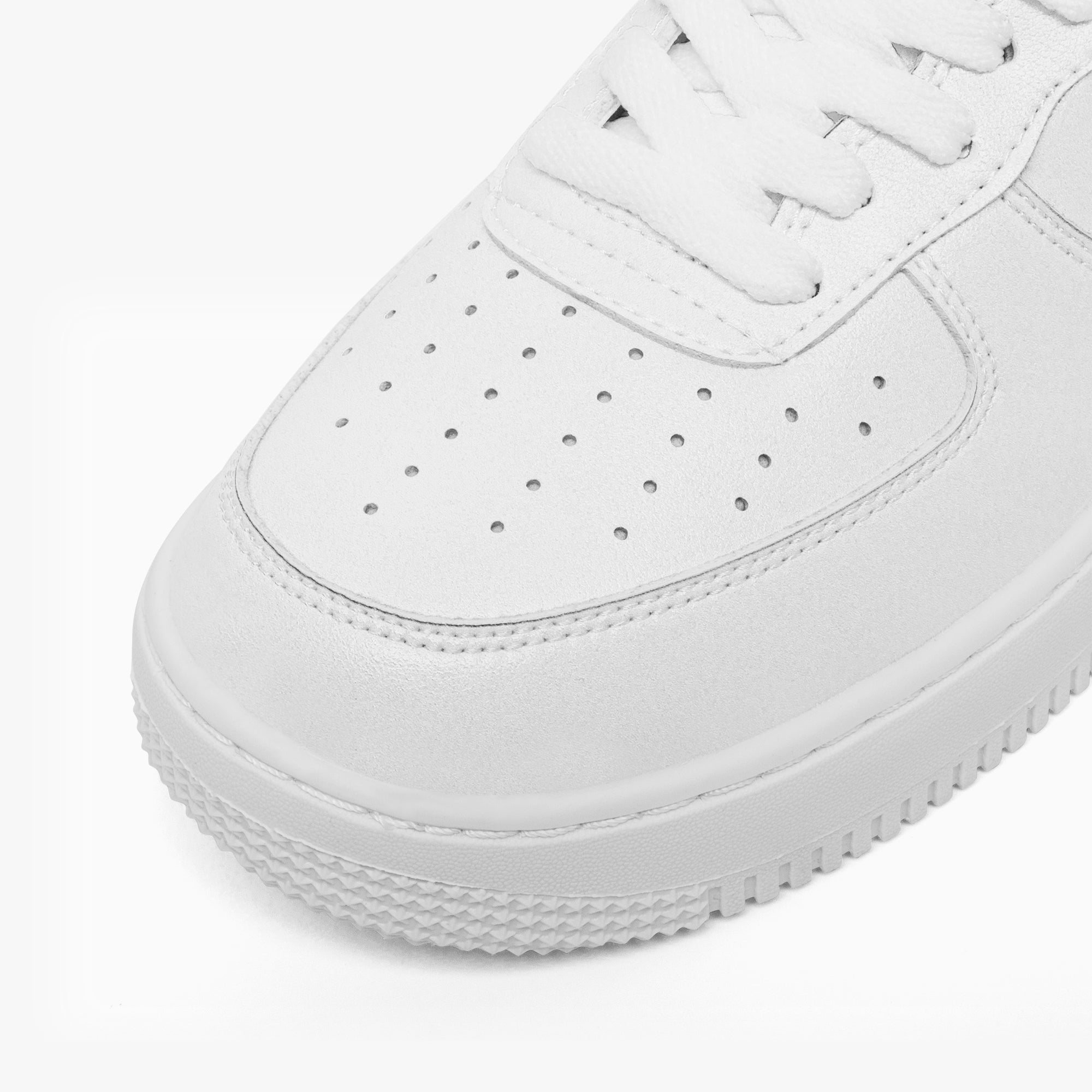 NESTDEER 977. AF1 Low-Top Leather Sports Sneakers - Tongue Printable