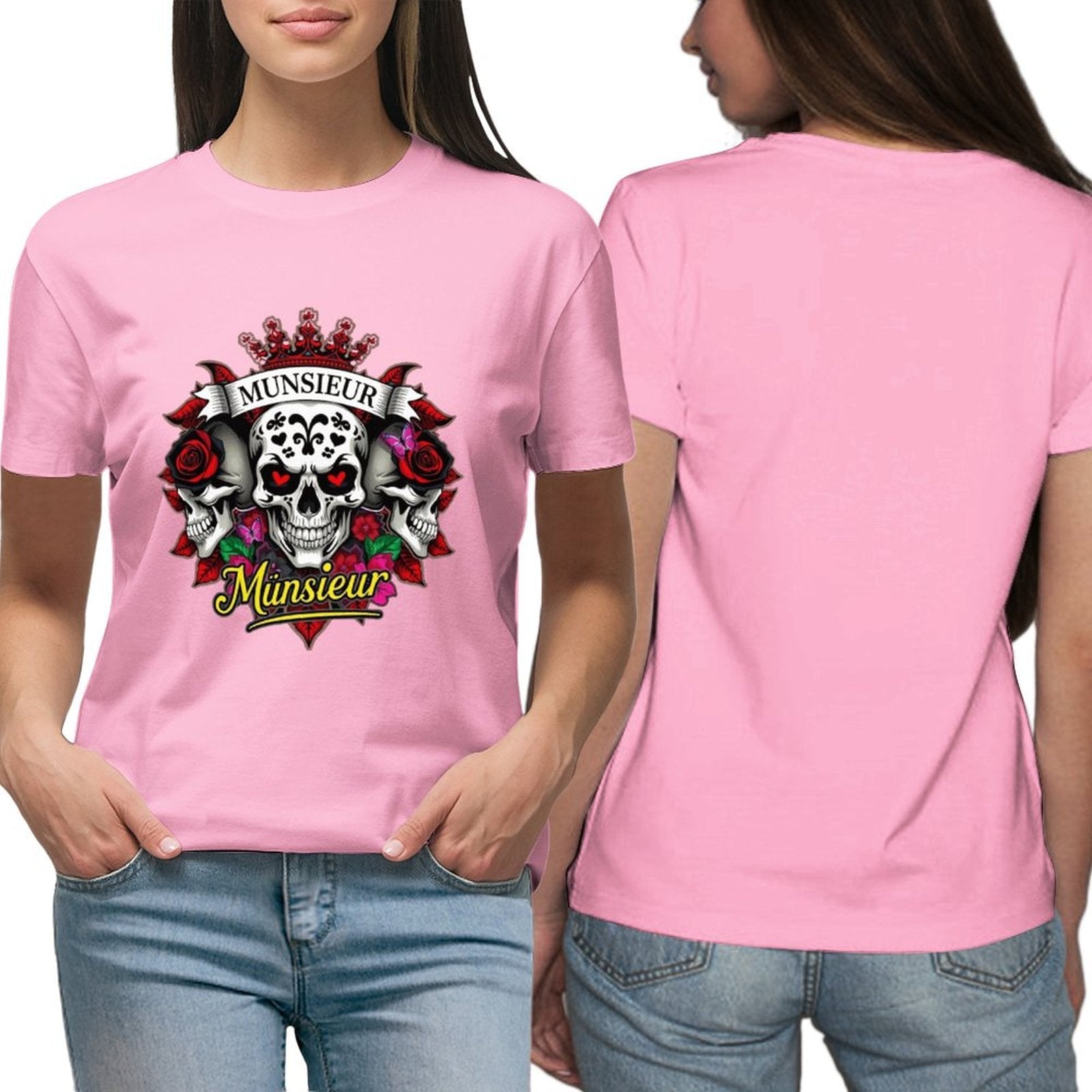 Munsieur Women's Custom T-Shirt "Clownie" Graphic T-shirts for Women