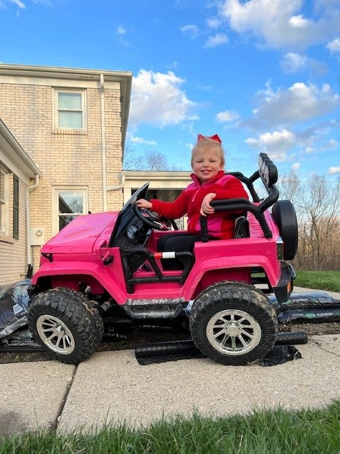 2 Seater 24 Volt 4x4 Electric Ride On Jeep Style Rubber Tires Fully Loaded Truck ATV UTV For Kids W/Magic Cars® Wireless Parental Control