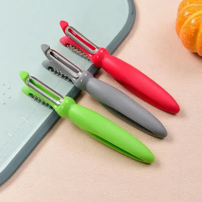 5 piece colorful stainless steel vegetable peeler set kitchen tools