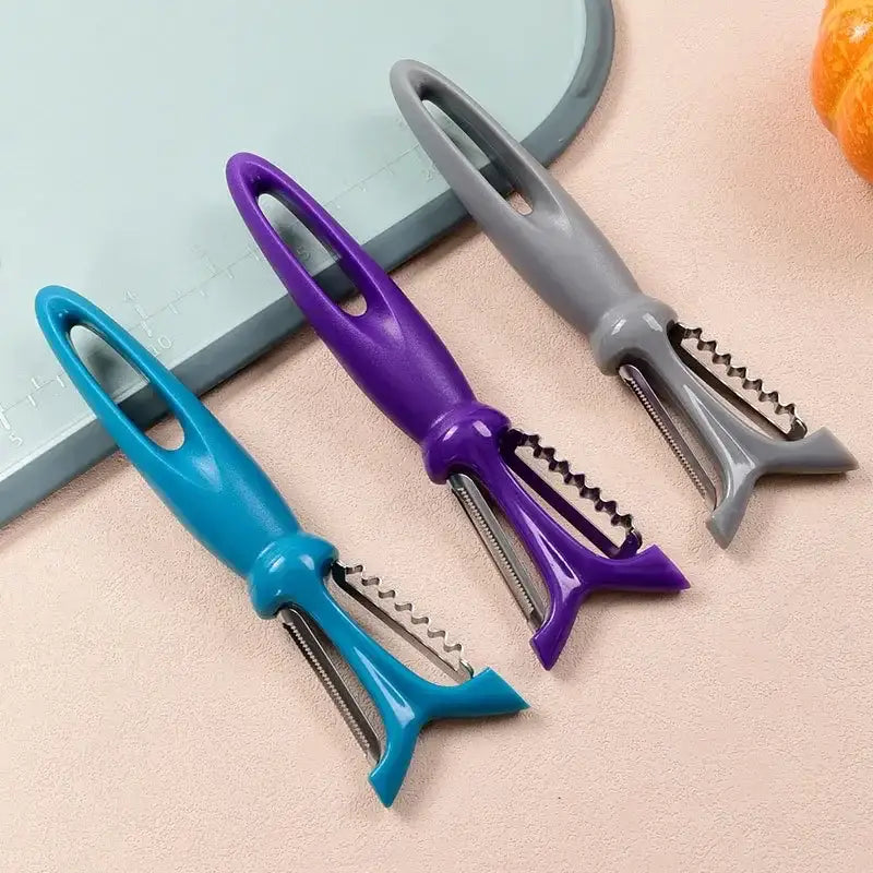 5 piece colorful stainless steel vegetable peeler set kitchen tools
