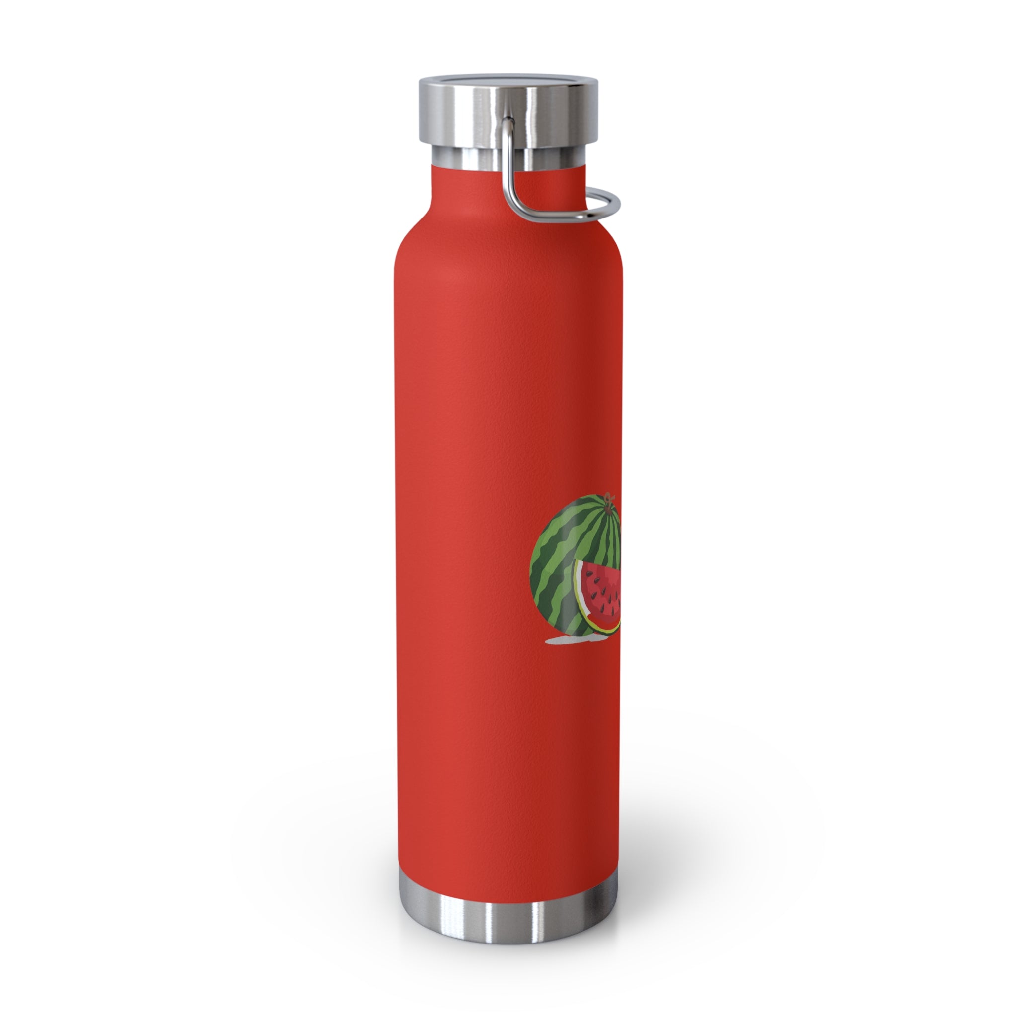 Watermelon Print Insulated Bottle | 22oz Copper Flask, Summer Hydration