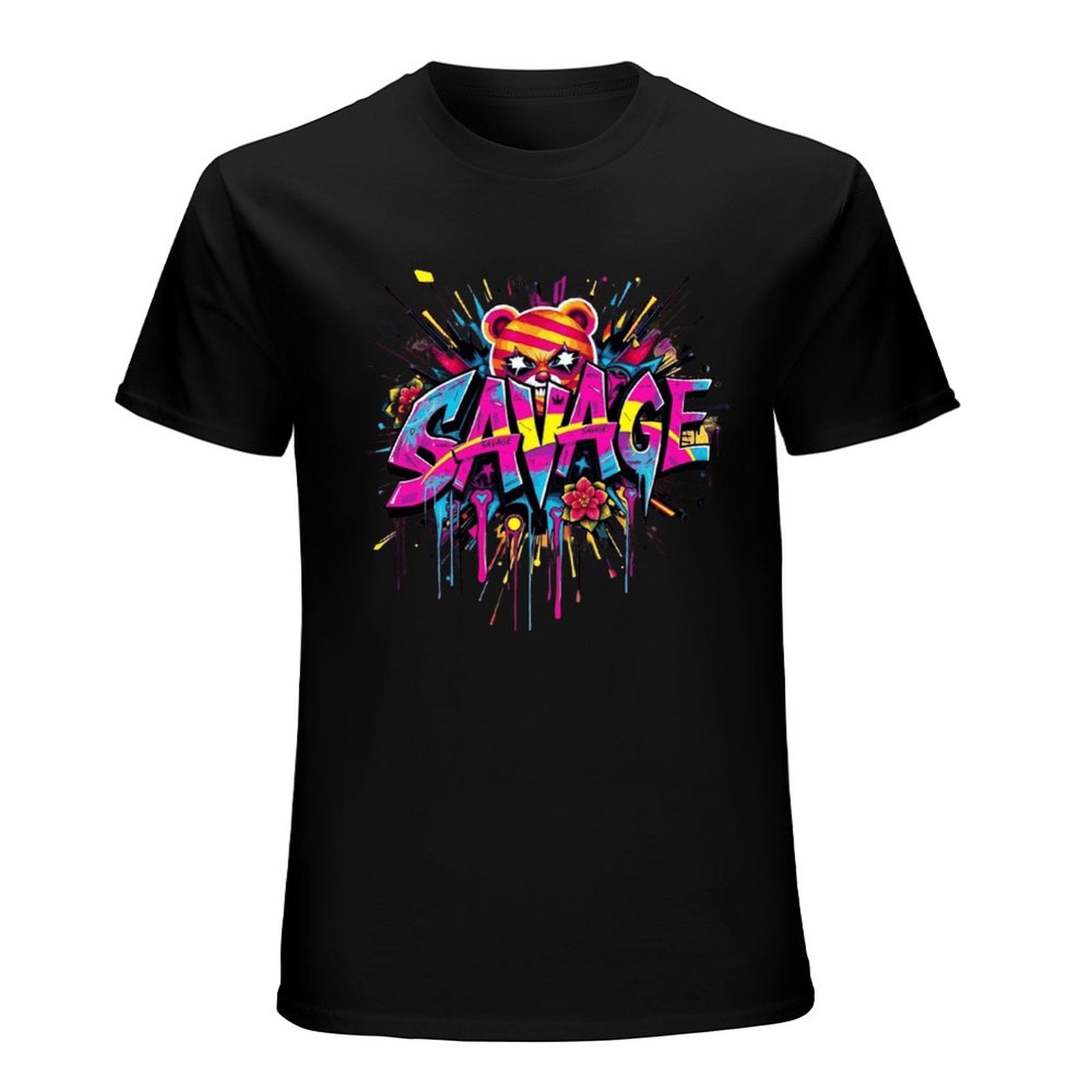 Tee for Men – "Savage" Graphic Streetwear Crown Co.