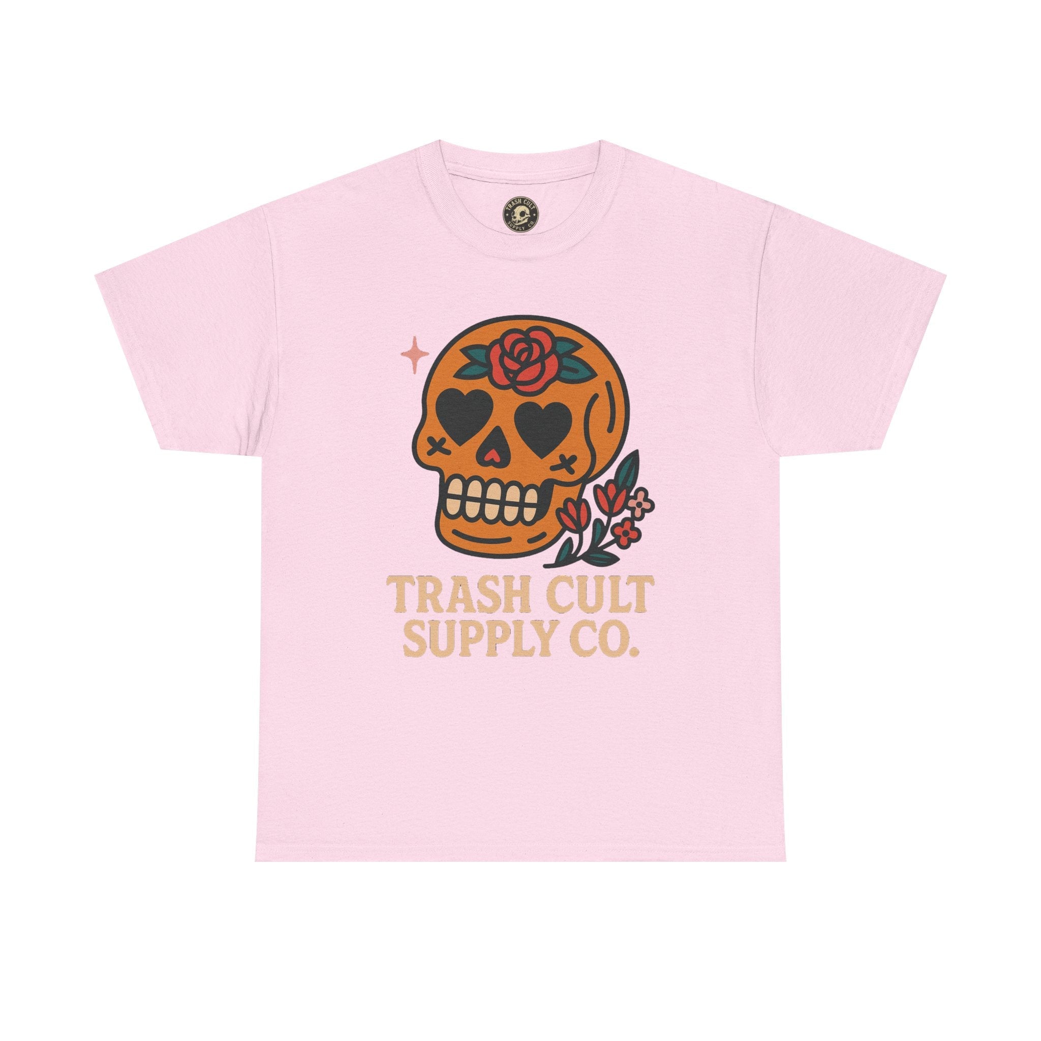 Sugar Skull T-Shirt – Trash Cult Supply Co. – Gildan 5000 Heavy Cotton Tee