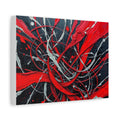 Abstract Red Canvas Wall Art, Modern Home Decor, Art for Living Room, Bold Statement Piece, Unique Gift Idea