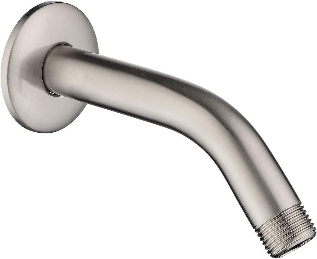 6-Inch Solid Brass Shower Arm with Universal G1/2 Connection