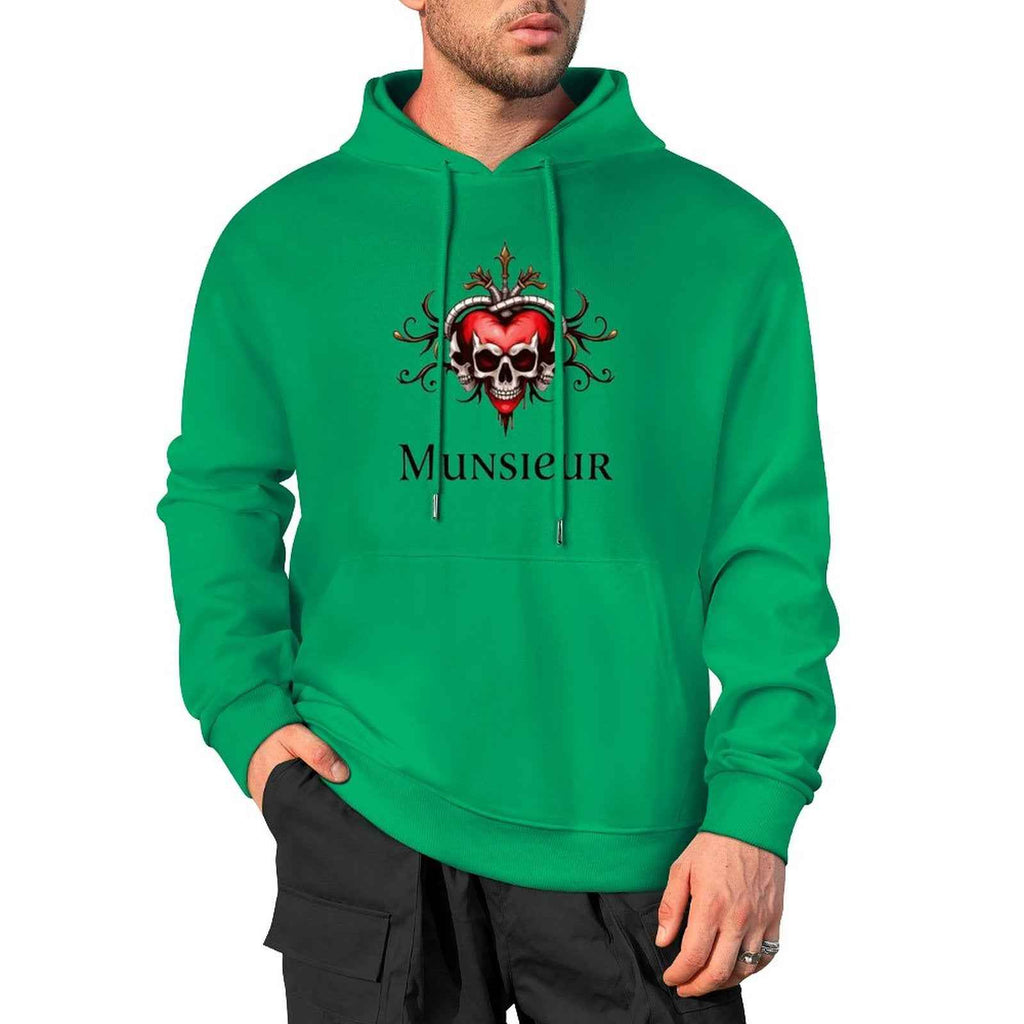 Deadly Love Hoodie | Heart Skull Gothic Streetwear | MUNSIEUR