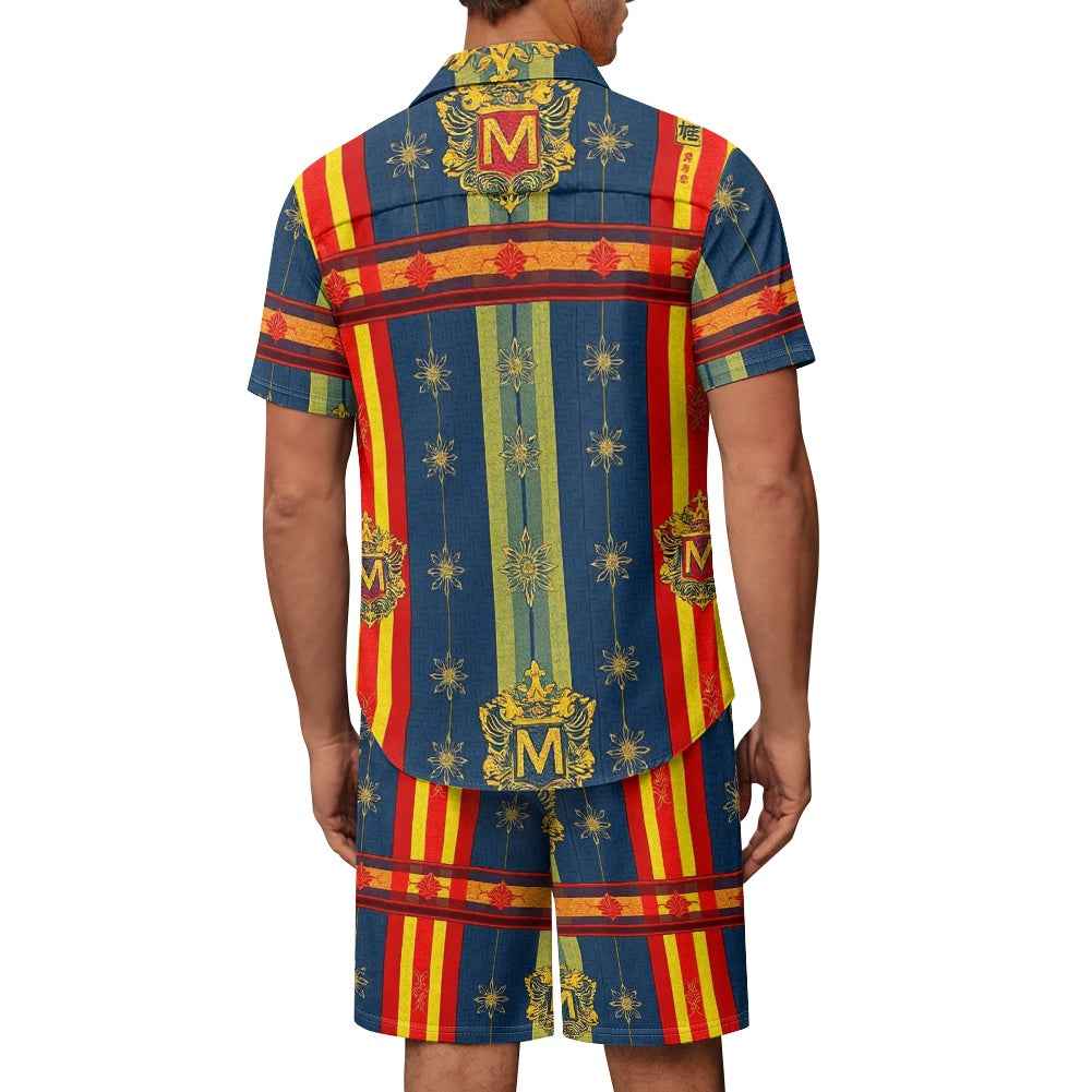 Men's Matching Shorts Set - Two Piece Casual Summer Outfit
