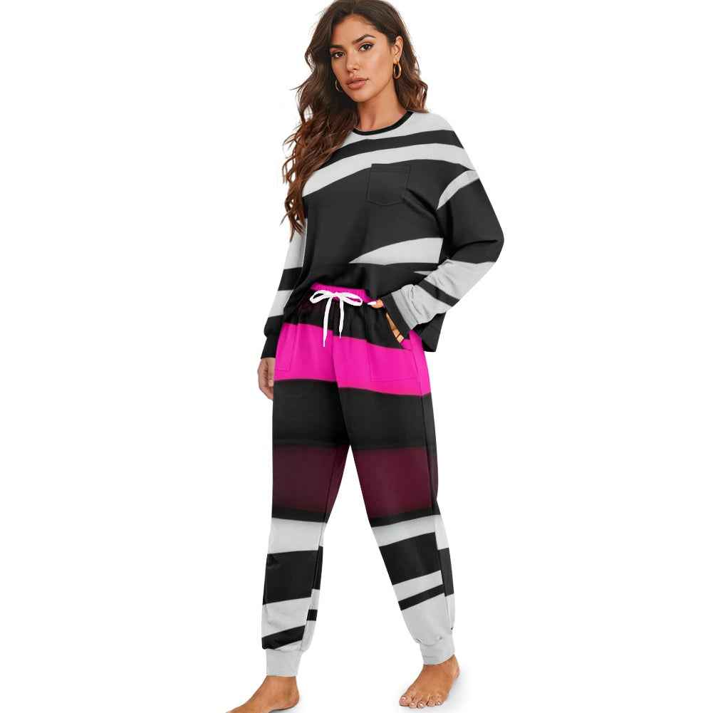 MUNSIEUR Women's Drawstring Pajamas Set