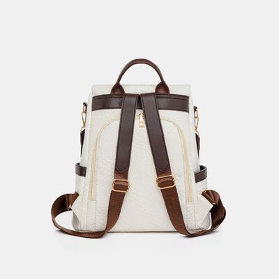 Stylish PU Leather Backpack for Everyday Adventures
