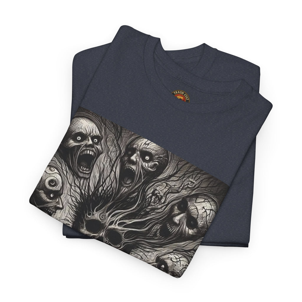 Xian Allen x Trash Cult Shirt – “Voices in the Void” | Horror Skull Scream T-Shirt