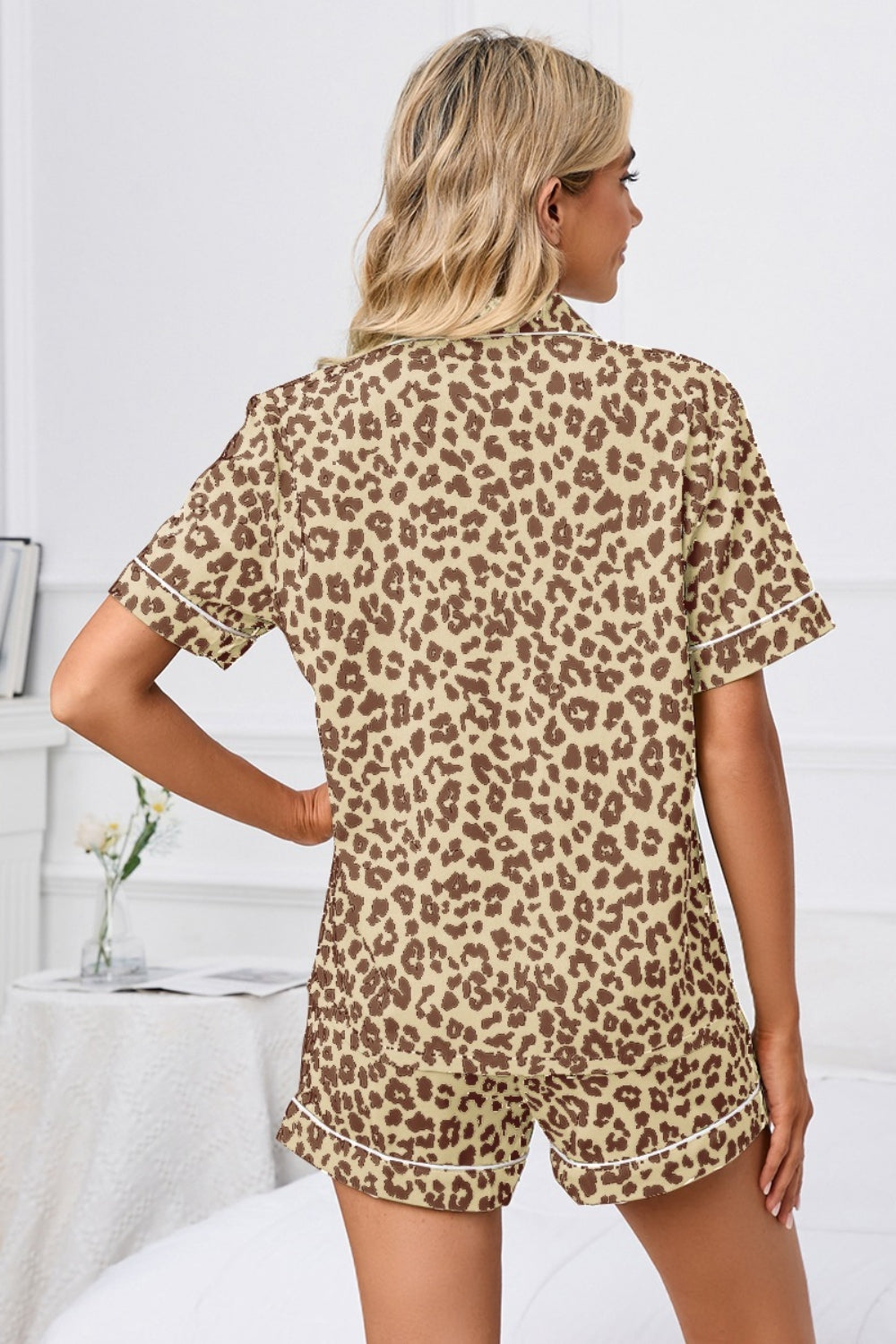 Full Size Leopard romper Lounge set Plus Size