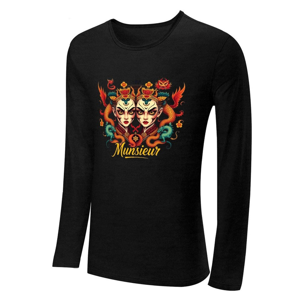 Munsieur Long Sleeve Tee for Men: Perfect for Layering and Standalone Wear