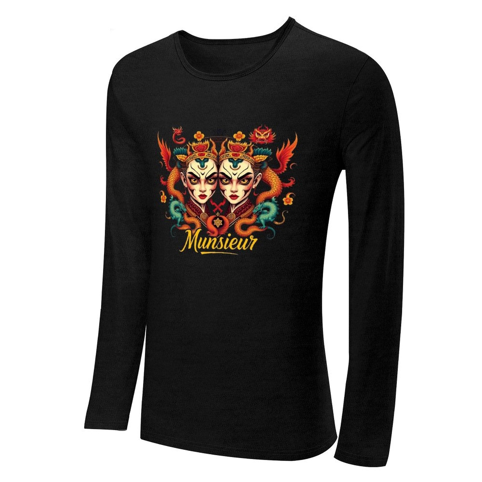Munsieur Long Sleeve Tee for Men: Perfect for Layering and Standalone Wear