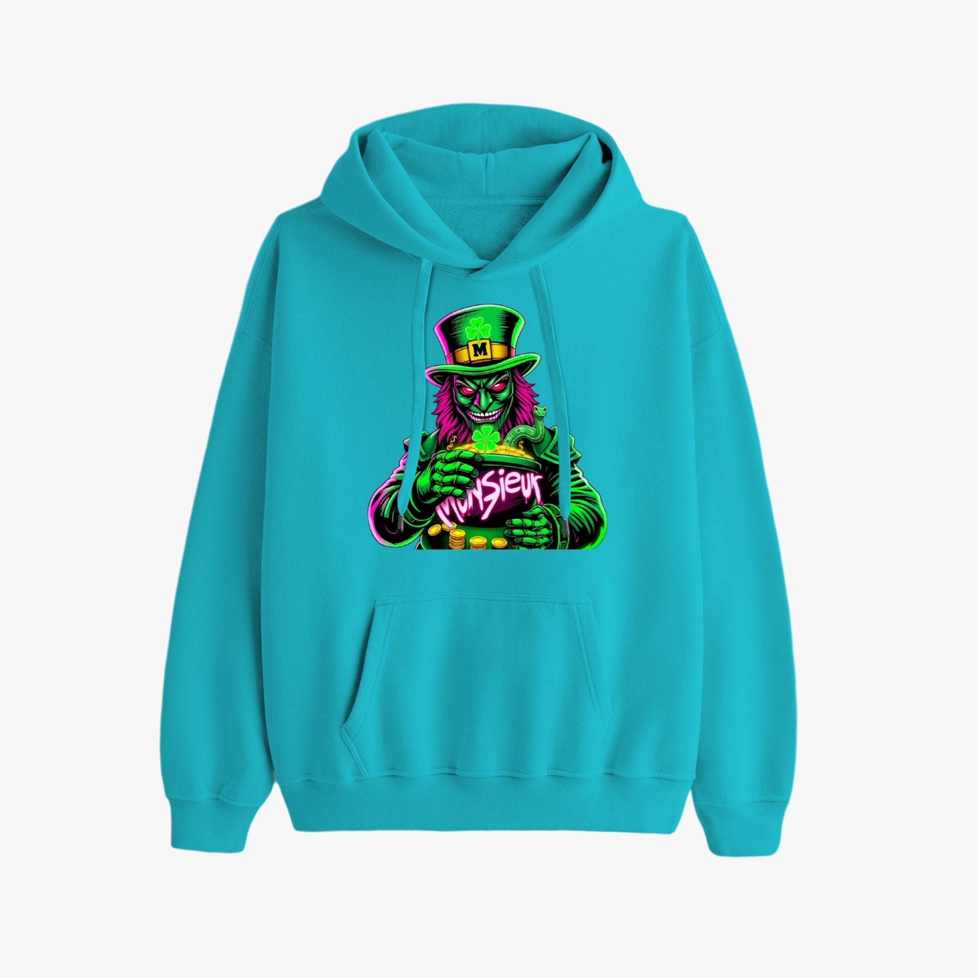 St. Patrick's Day Collection Munsieur Leprechaun Mafia Unisex Premium Pullover Hoodie Sweater