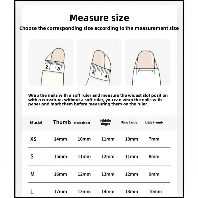 1014- Handmade press on nails fake nails removable