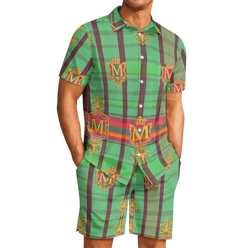 Men's Beach Shorts Set - Two Piece Summer Vacation Outfit