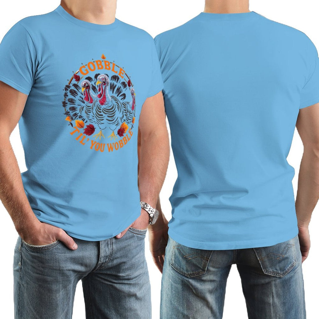 Munsieur Men's Tee Thanksgiving Collection "Gobble Til' You Wobble"