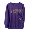 MARGS ♡ purple printed sweatshirt ♡ select your cuff