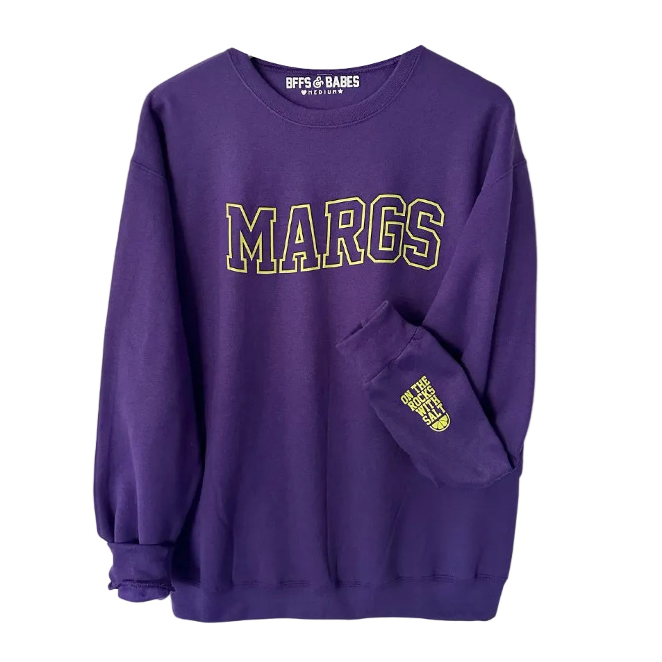 MARGS ♡ purple printed sweatshirt ♡ select your cuff