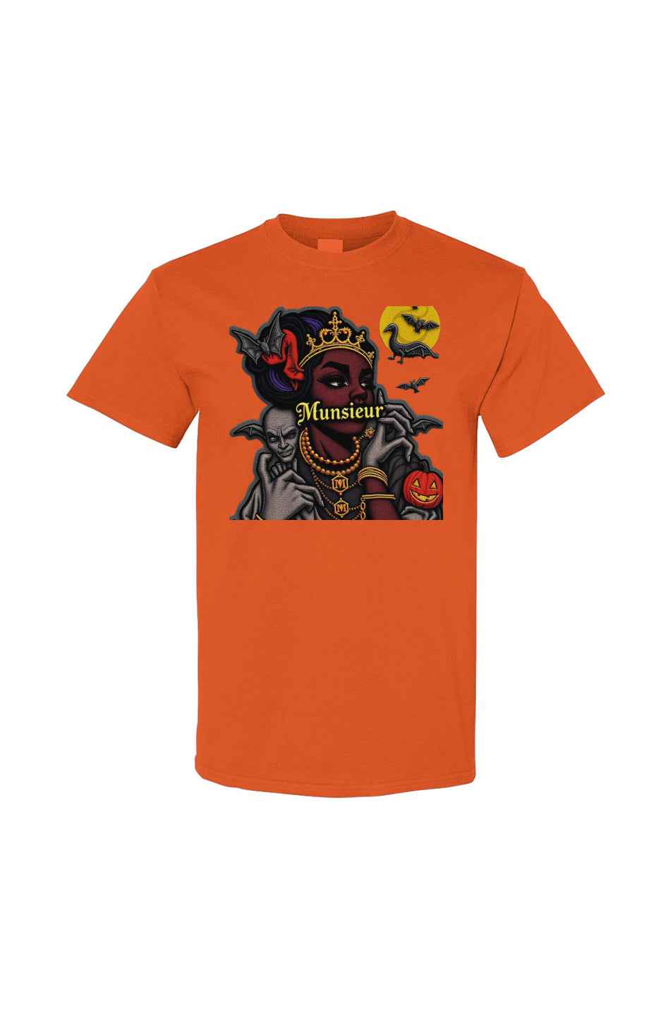 MUNSIEUR Halloween Design Unsiex Tee Gildan Cotton T-Shirt