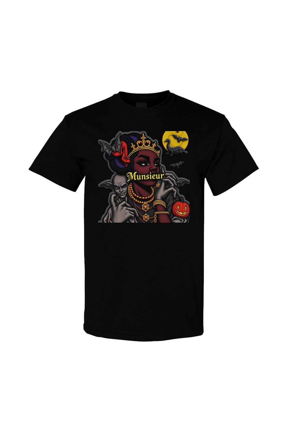 MUNSIEUR Halloween Design Unsiex Tee Gildan Cotton T-Shirt