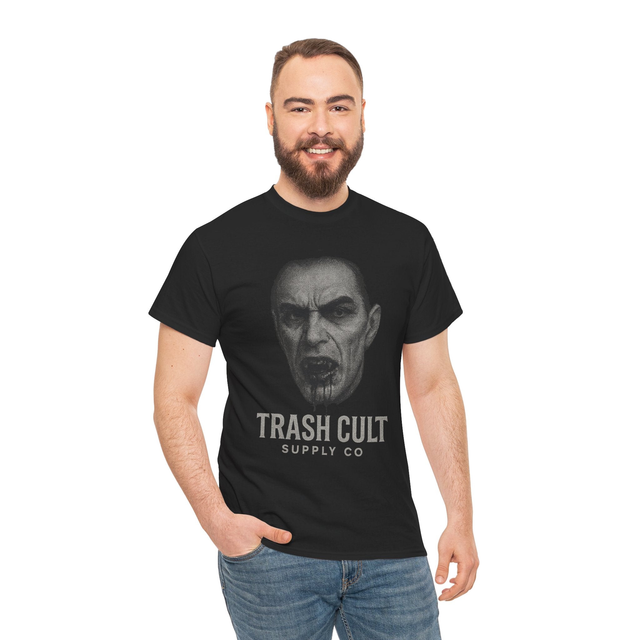 Gothic Graphic Tee, Unisex Heavy Cotton T-Shirt, Festival Wear, Statement Fashion, Halloween Outfit, Casual Street Style