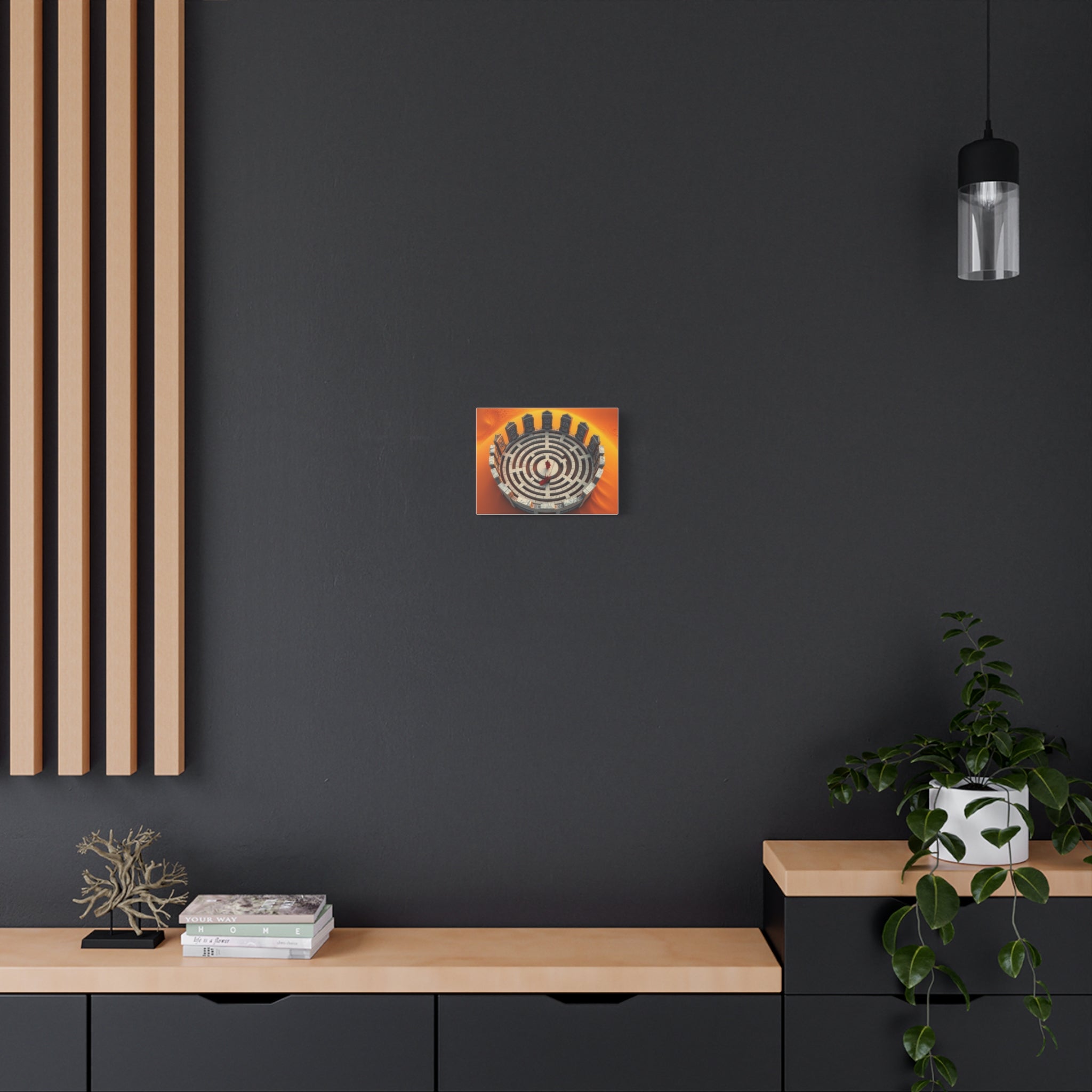 Stunning Matte Canvas Art Print, "Spiritual Divide" Home Decor, Unique Gift, Modern Wall Art, Abstract Design, Ideal for Meditation Spaces