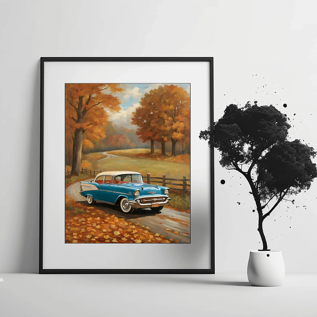 1957 Tri-Five Icon Collection - Autumn Edition | Poster Canvas