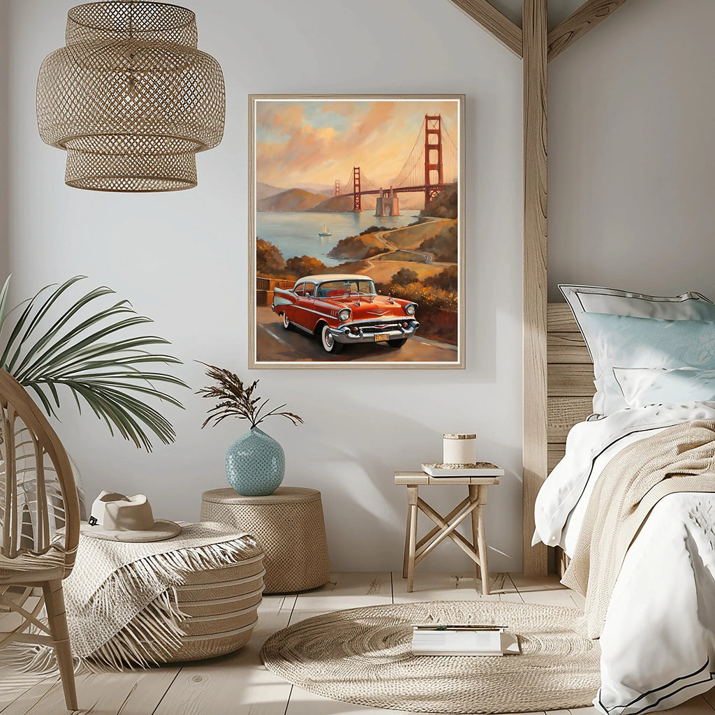 1957 Tri-Five Icon Collection - Golden Gate Edition | Poster Canvas