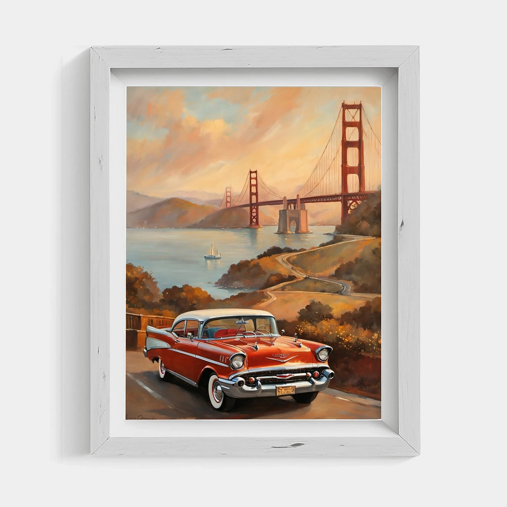 1957 Tri-Five Icon Collection - Golden Gate Edition | Poster Canvas