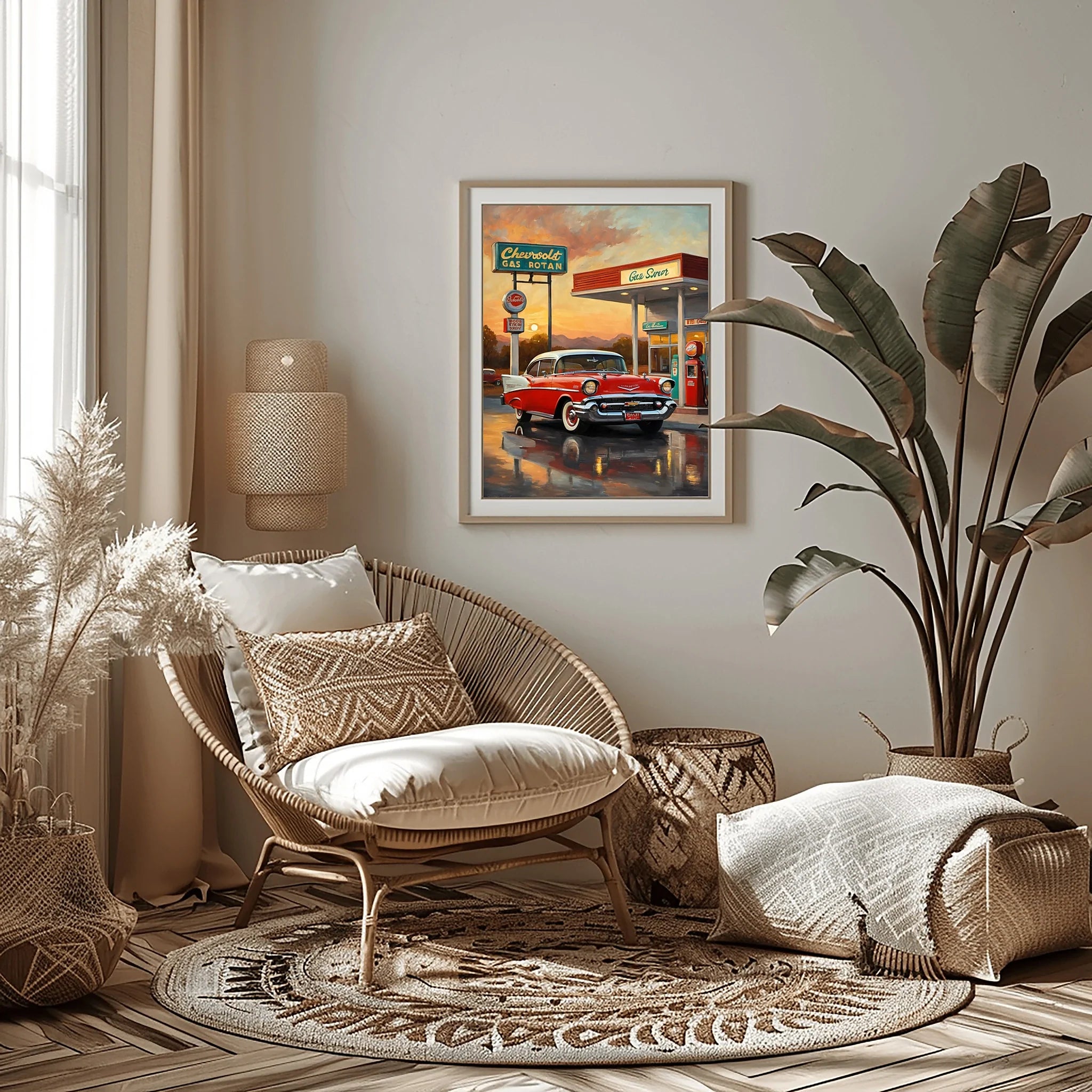 1957 Tri-Five Icon Collection - Vintage Station Edition | Poster Canvas