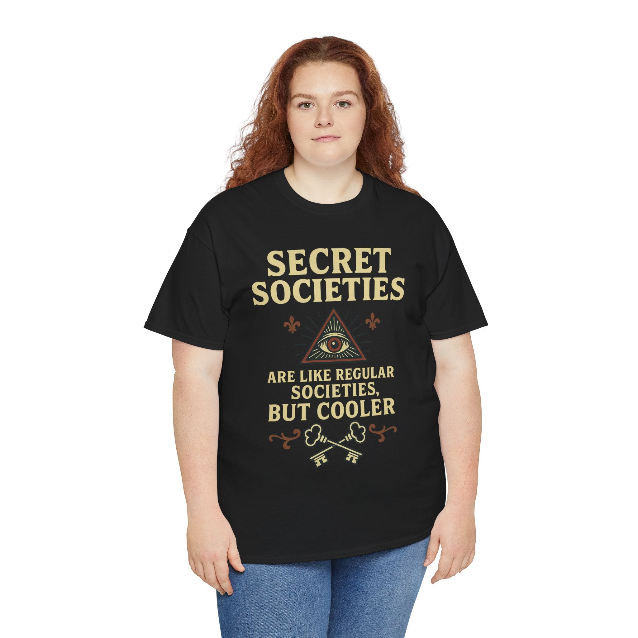 Secret Societies Shirt – Illuminati Eye Graphic Tee – Gildan 5000 Soft Cotton – Trash Cult Vintage Design