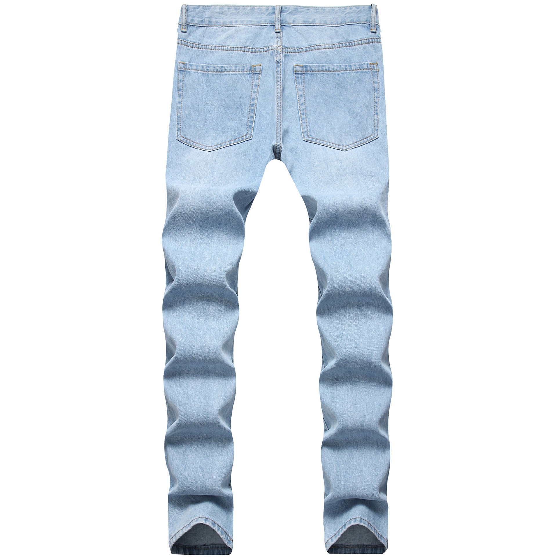 Men's Light Blue Ripped Pants
