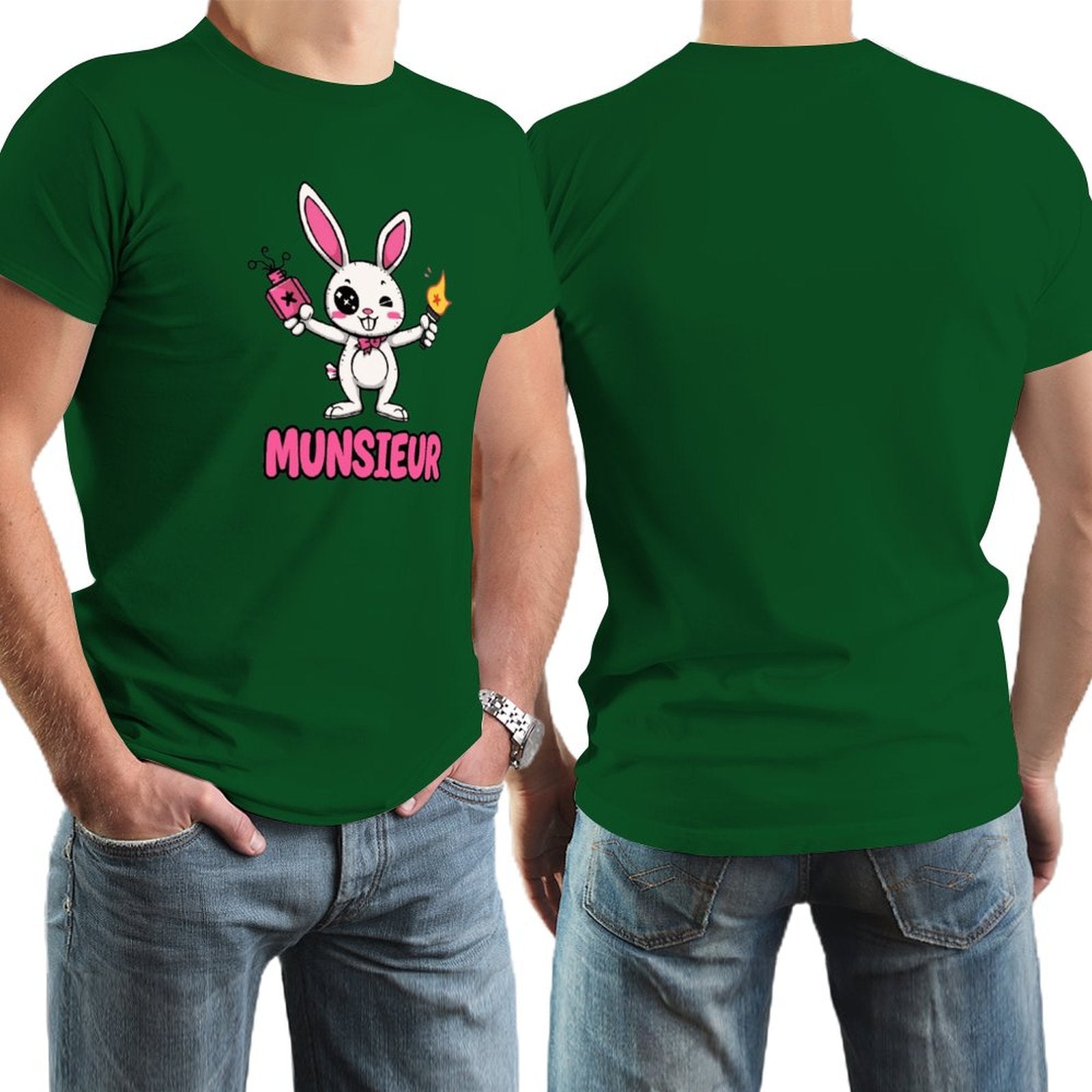 Munsieur Tee for Men Easter Collection "Strike" Designer Tee