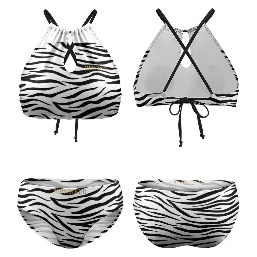 Munsieur Boudoir Zebra Print Swimwear – Drape Yourself in Desire!