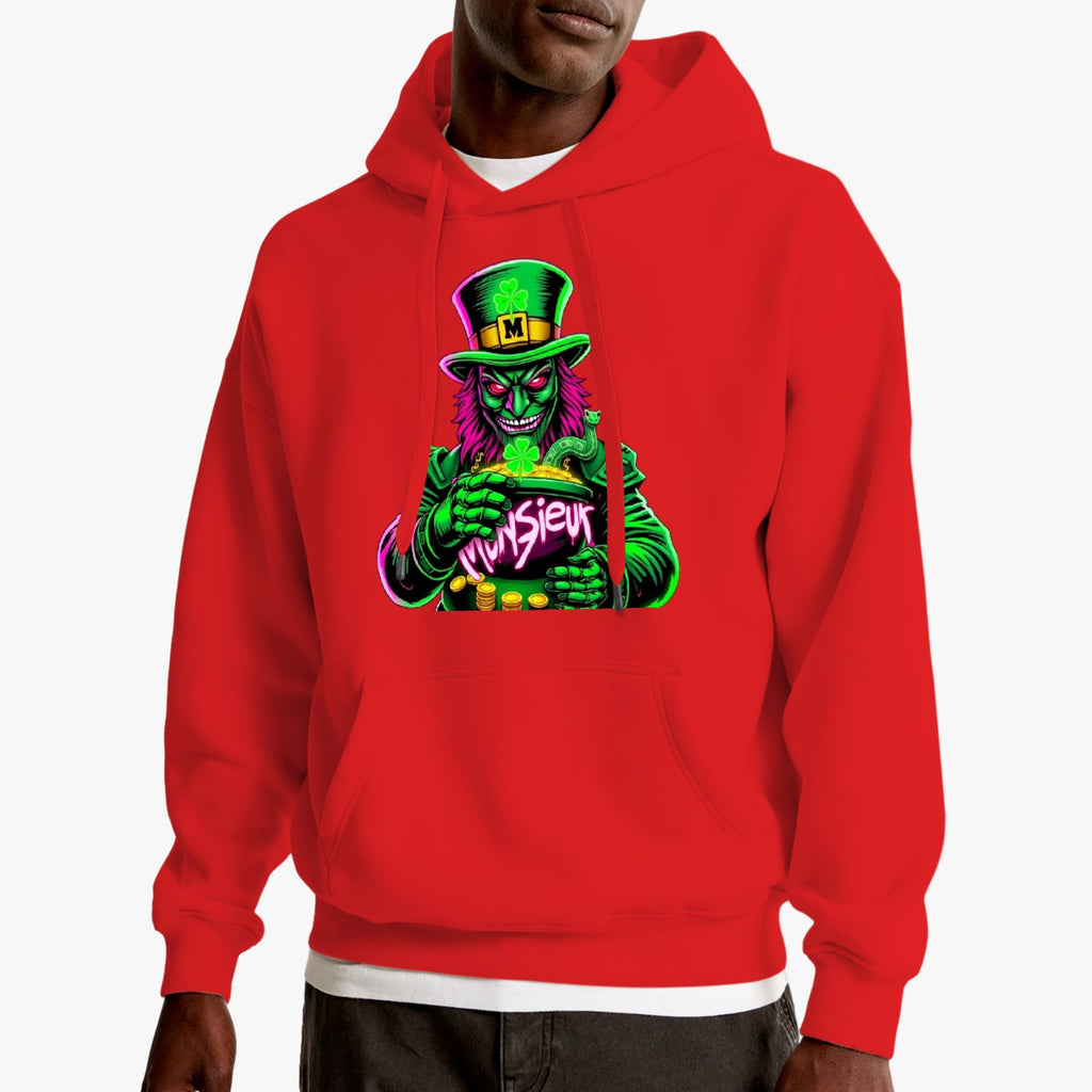 St. Patrick's Day Collection Munsieur Leprechaun Mafia Unisex Premium Pullover Hoodie Sweater