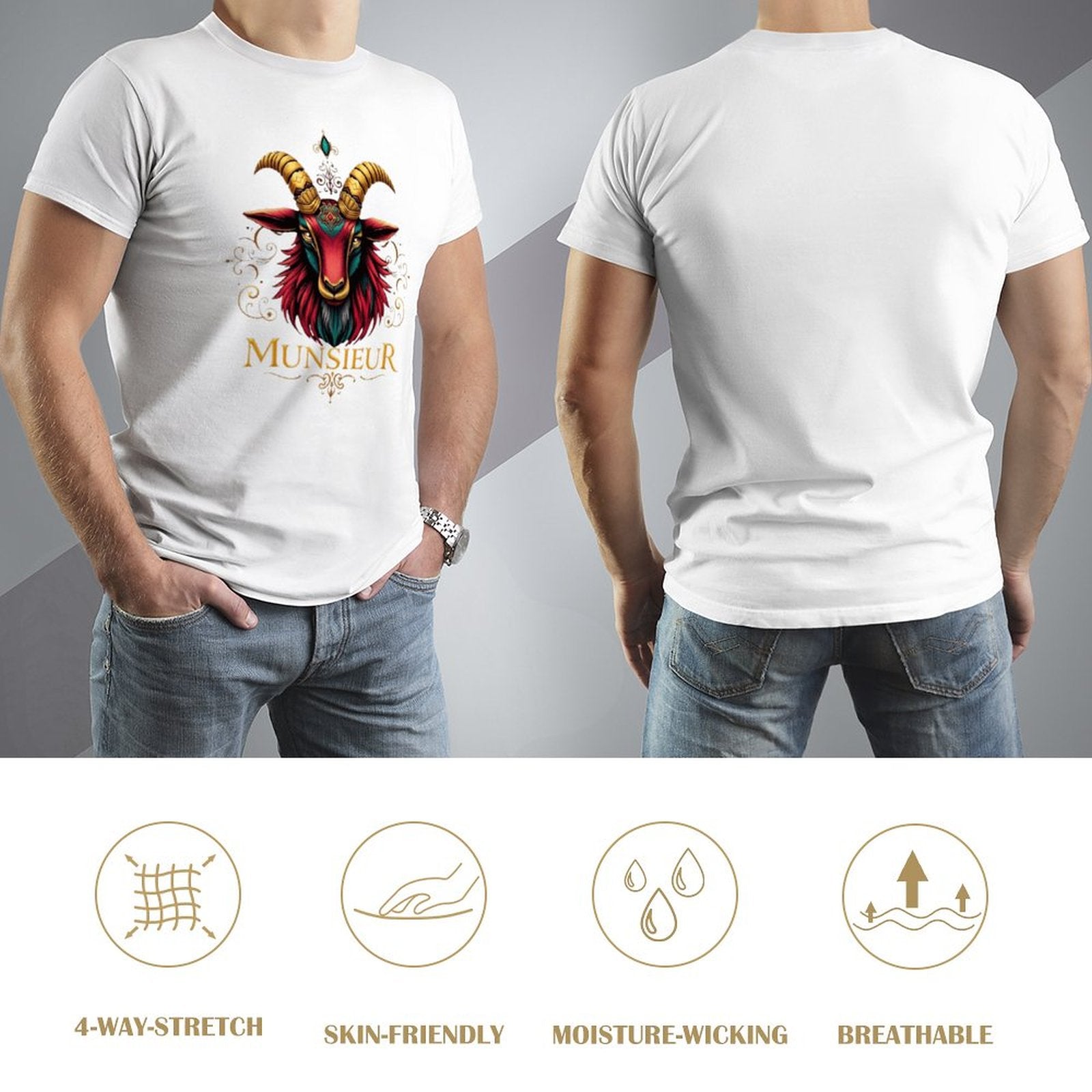 Men's Munsieur Tee "Icon Billy" Designer Streetwear Fashion