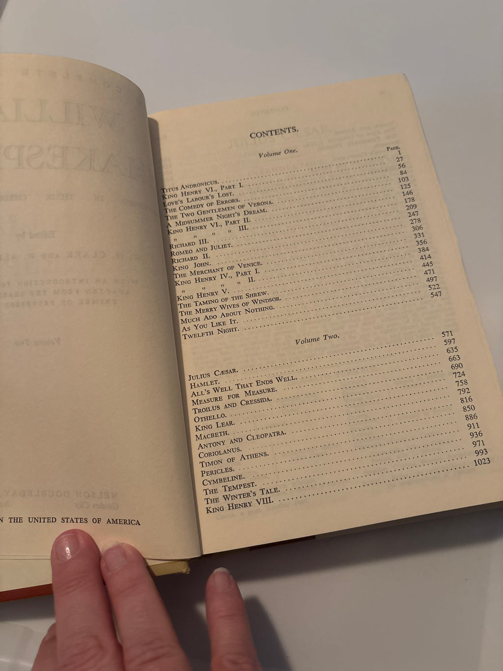 The Complete Works by William Shakespeare Volume 2 - Nelson Doubleday Inc (Copy)
