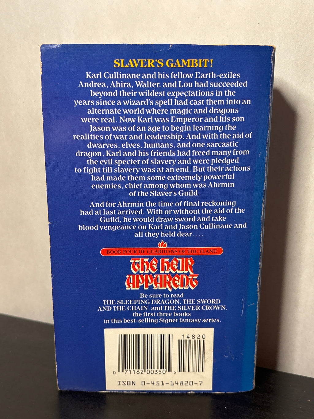 The Heir Apparent by Joel Rosenberg (Guardians of the Flame #4) | Vintage Fantasy