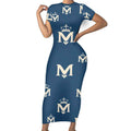 MUNSIEUR Women's Long Sleeve Dress - Luxury Gothic Streetwear