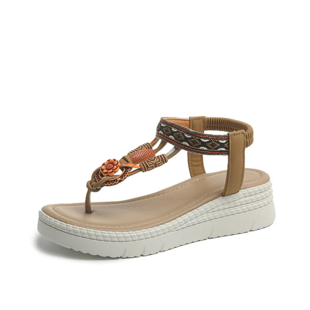 Toe Post Platform Wedge Sandals
