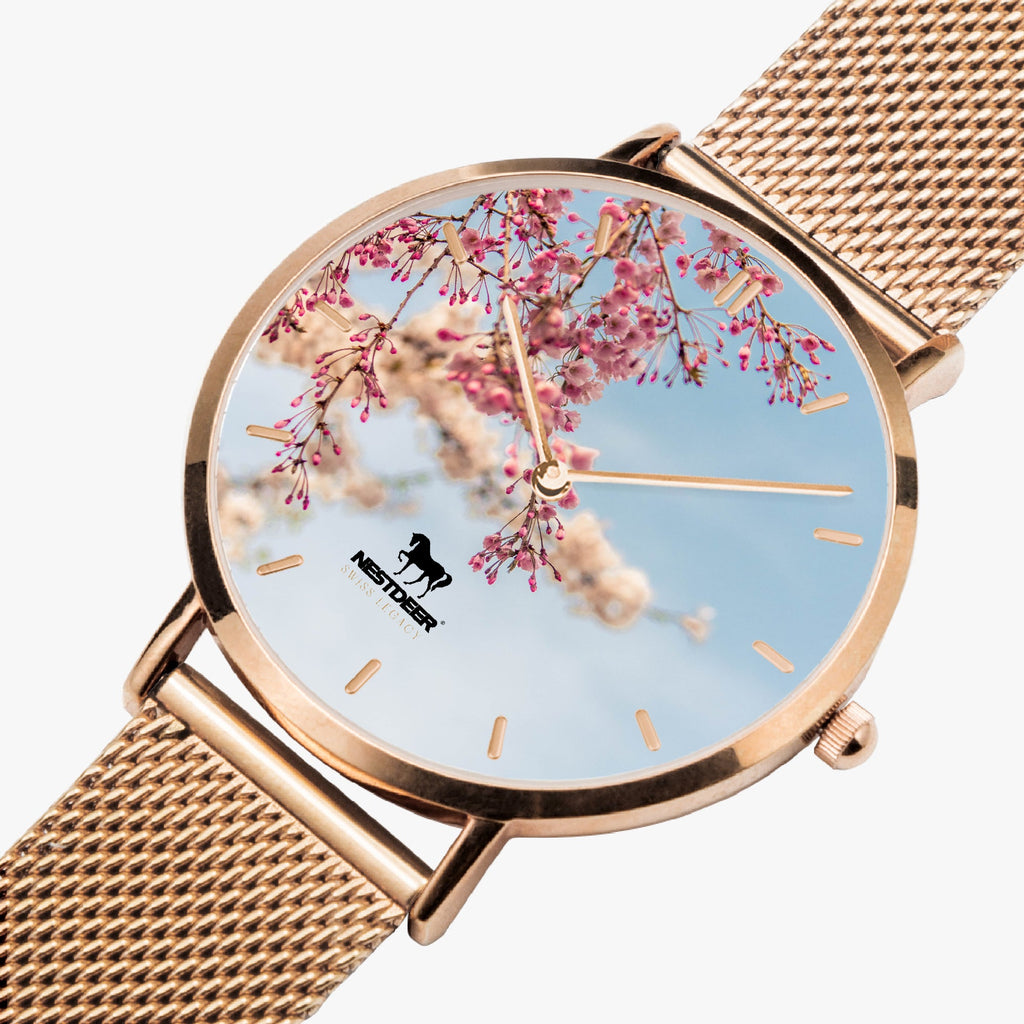 170. Fashion Ultra-thin Stainless Steel Quartz Watch (With Indicators)