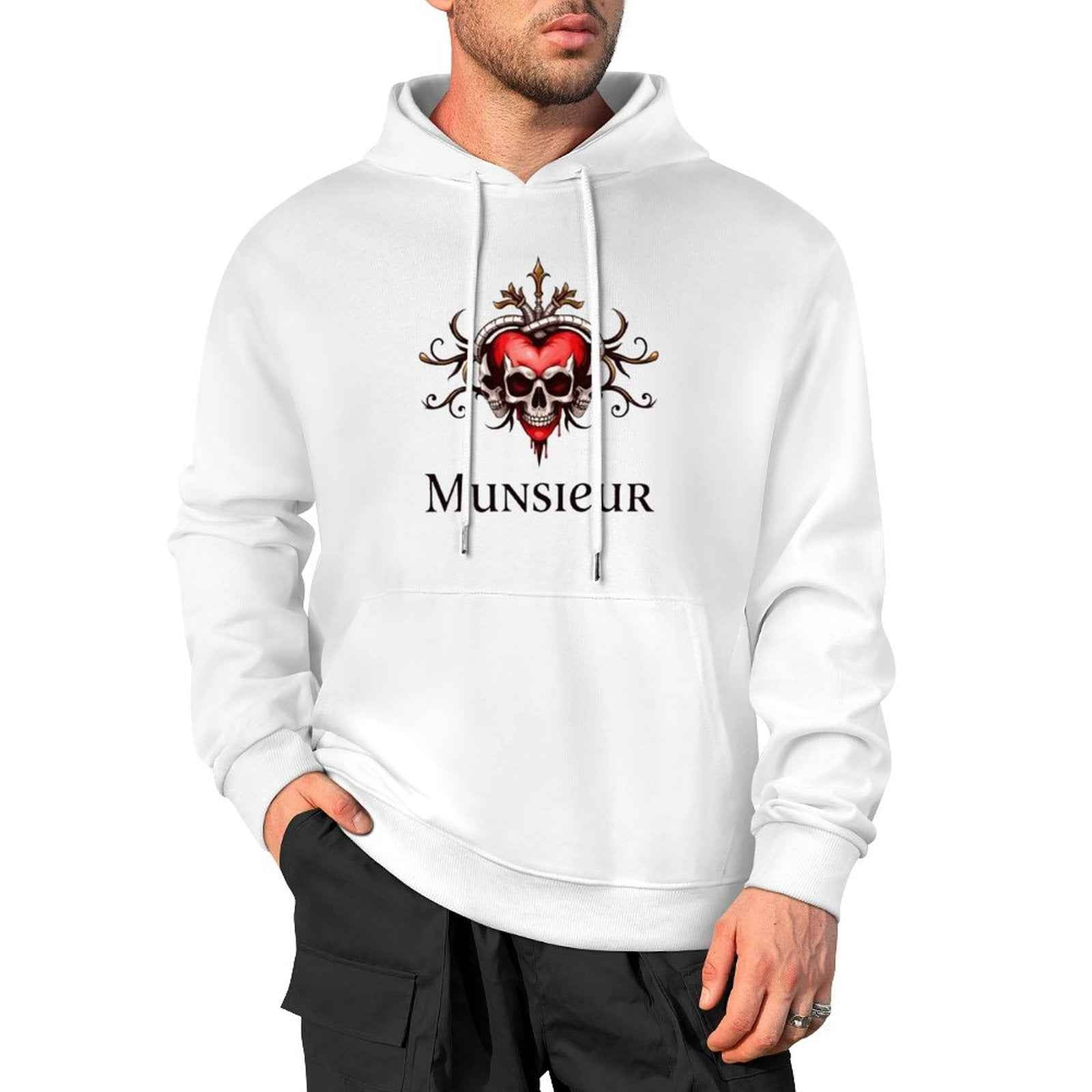 Deadly Love Hoodie | Heart Skull Gothic Streetwear | MUNSIEUR