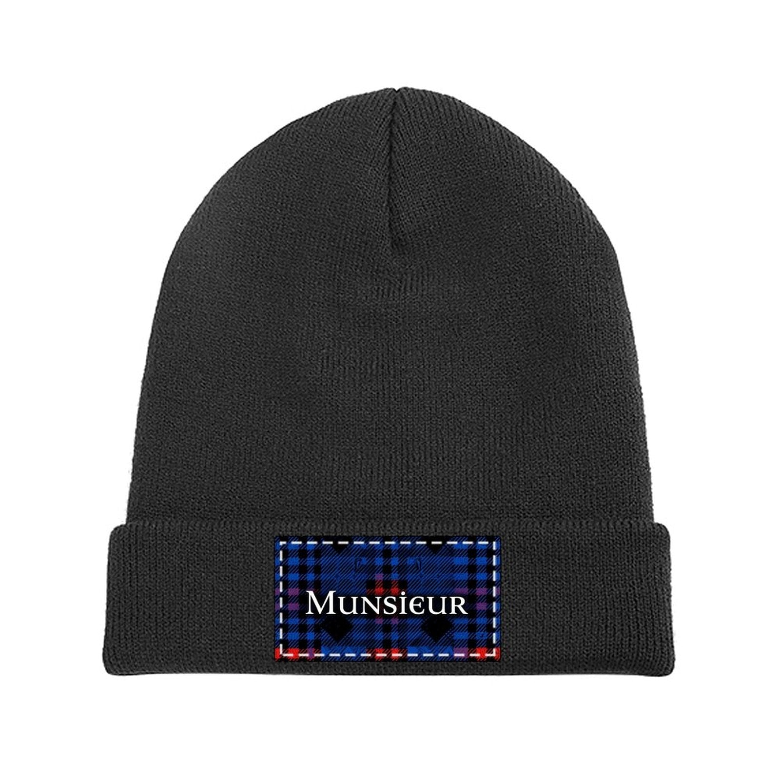 Munsieur Beanie Custom Knit Hat for Cold Weather