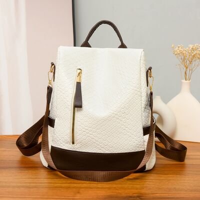 Stylish PU Leather Backpack for Everyday Adventures