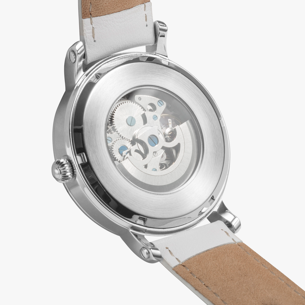 159. 46mm NESTDEER SPRING Unisex Automatic Watch (Silver)