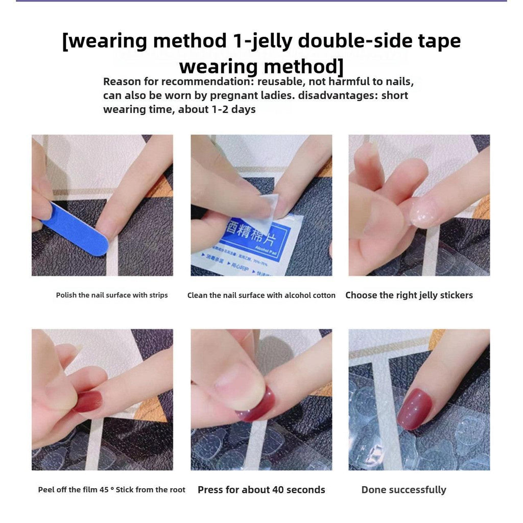 1077 Handmade Nail Wear Nail Art Reusable Press on Nails False Nails