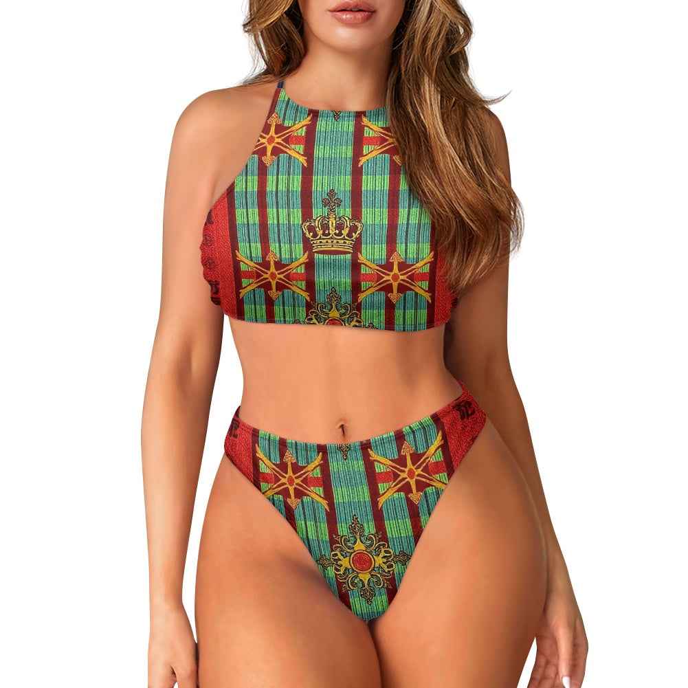 Women's Wrapped Chest Bikini - Two Piece Swimsuit for Beach & Pool