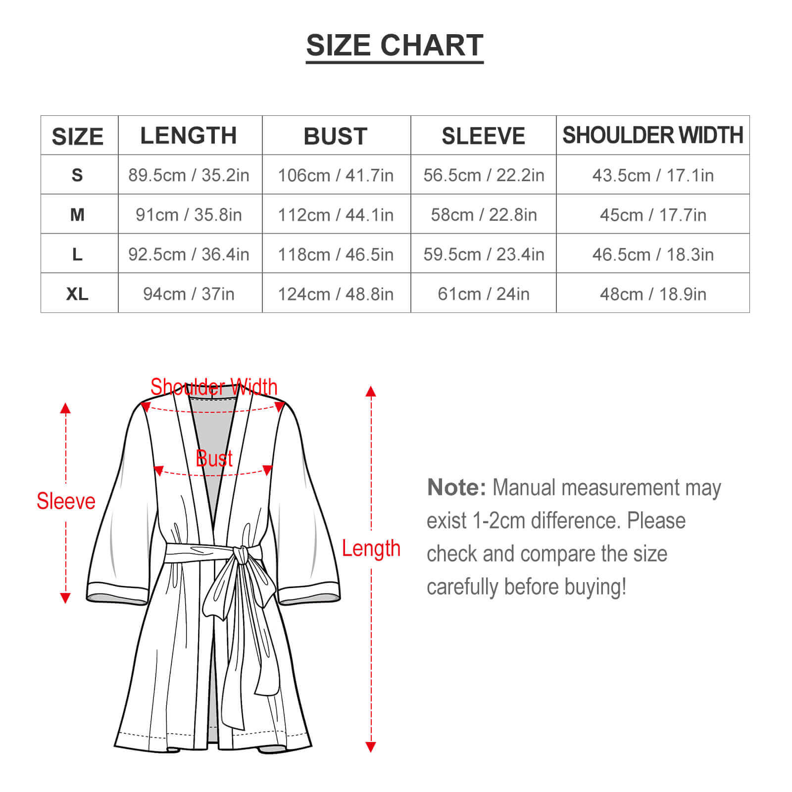 MUNSIEUR Belted Robe - Plunging Neckline Loungewear for Women
